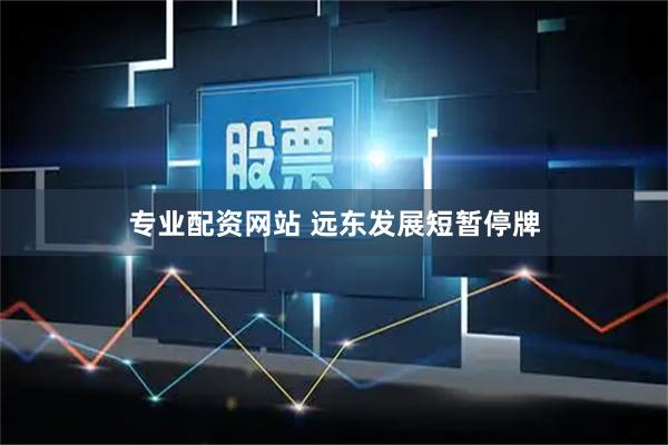 专业配资网站 远东发展短暂停牌